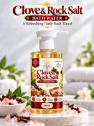 Clove & rock salt bath water
