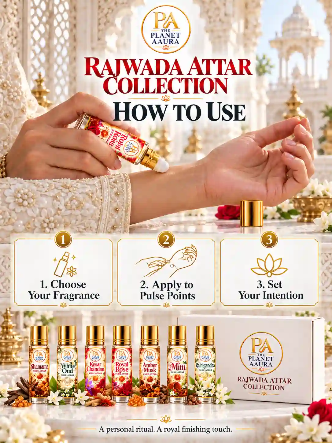 Rajwada Seven Attar Collection - 6ML - Image 2