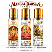 Mangal Darshan Pack for Pure Spiritual Attar Trio | Ram Darbar, Laxmi Kripa & Vrindavan