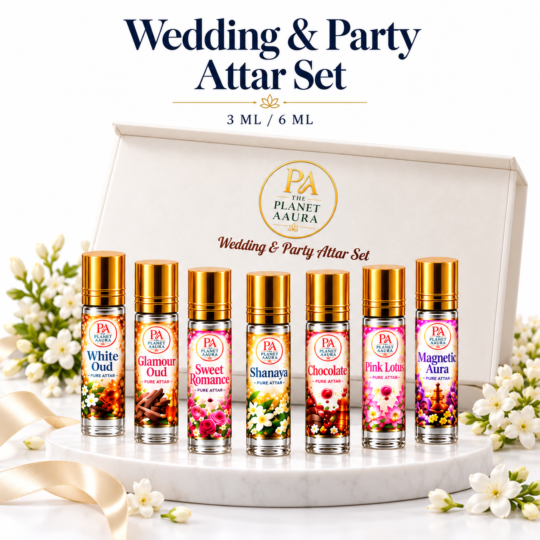 Wedding & Party Attar Set for Personal Charm, Romantic Mood & Celebration | 7 Attars × 6 ML