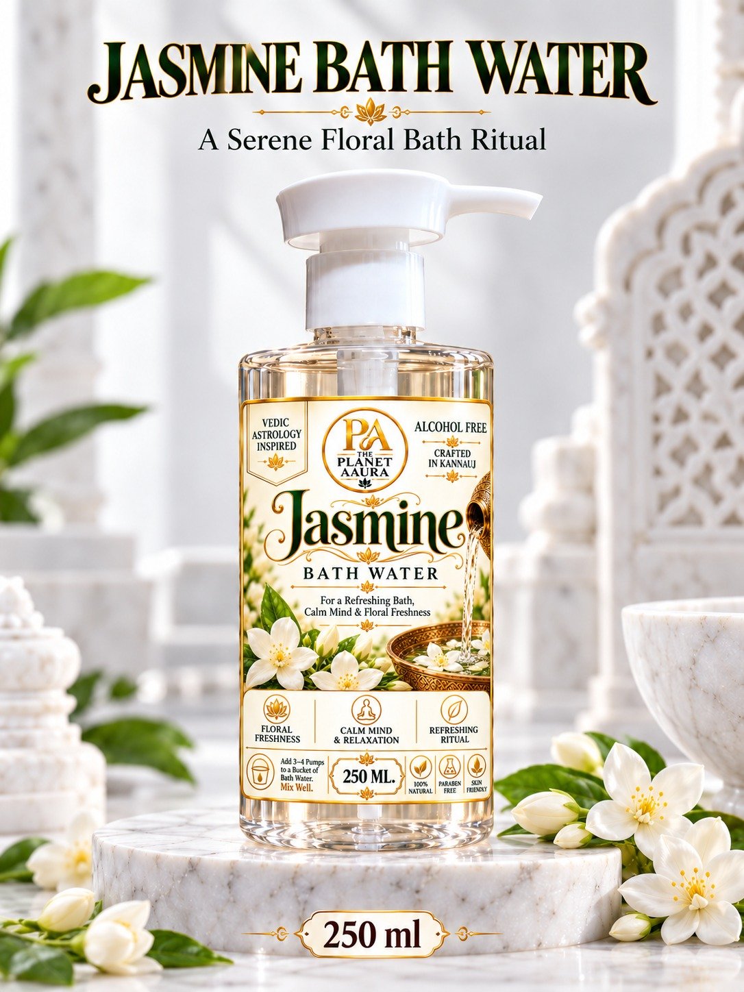 Jasmine Bath Water for Love, Marriage Harmony & Positivity | 250 ML - Image 2