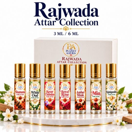 Rajwada Attar Collection for Personal Charm, Confidence & Traditional Prosperity | 7 Attars × 3 ML