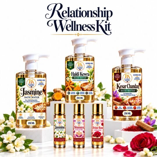 Relationship Wellness Kit for Marriage Harmony, Love & Togetherness | 3 Attars × 6 ML + 3 Bath Waters × 250 ML