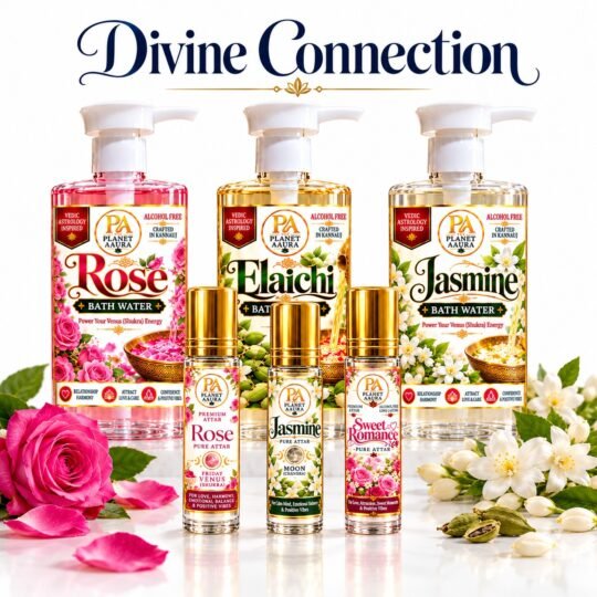 Divine Connection Kit for Love, Attraction & Relationship Harmony | 3 Attars × 6 ML + 3 Bath Waters × 250 ML