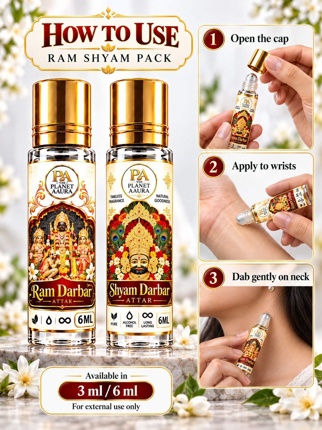 Ram Shyam Pack for Pure Spiritual Attar Duo | Ram Darbar & Shyam Darbar - Image 4