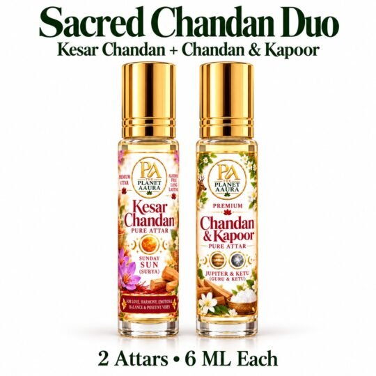 Sacred Chandan Duo for Pure Sandalwood & Chandan Kapoor Attar | 2 × 6 ML