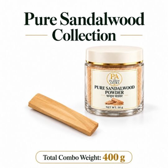 Pure Sandalwood Sticks & Powder Combo for Chandan for Puja & Tilak | Total 400 GM