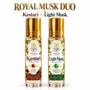 Royal Musk Duo for Kasturi & Light Musk Pure Attar | Confidence, Energy, Success, Communication & Personal Charm