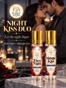 Night Kiss Duo for Flirty Night & Midnight Kiss Pure Attar | Romance, Attraction, Confidence & After-Dark Charm | 6 ML Each