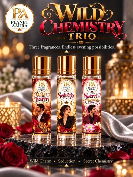 Wild Chemistry Trio for Wild Charm, Seduction & Secret Chemistry Pure Attar | Passion, Romance, Attraction & Confidence