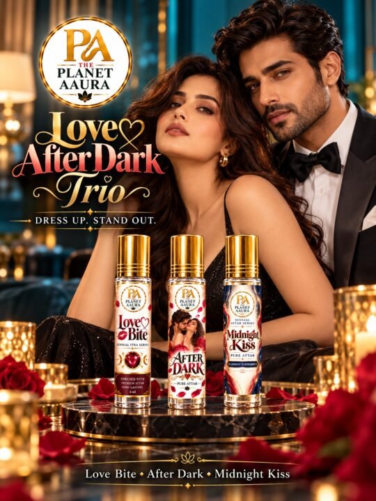 Love After Dark Trio for Love Bite, After Dark & Midnight Kiss Pure Attar | Romance, Passion, Attraction & Midnight Elegance