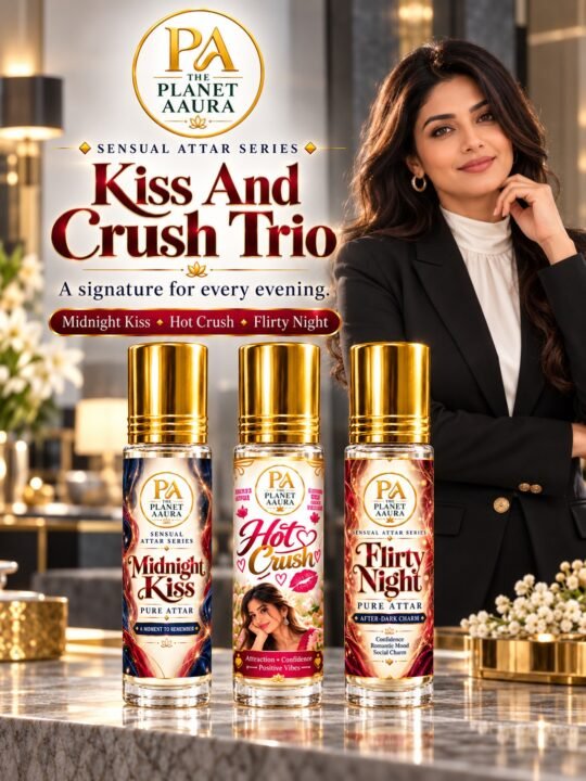 Kiss And Crush Trio for Midnight Kiss, Hot Crush & Flirty Night Pure Attar | Romance, Attraction, Confidence & Party Charm