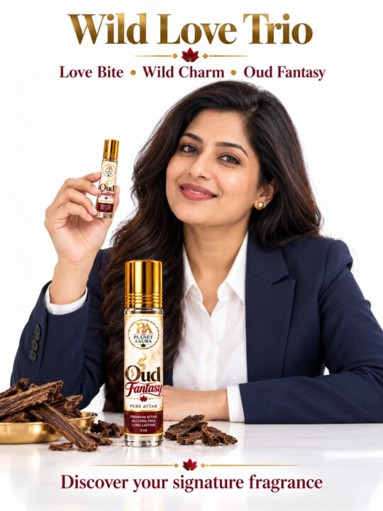 Wild Love Trio for Love Bite, Wild Charm & Oud Fantasy Pure Attar | Romance, Passion, Confidence & Luxury Oud